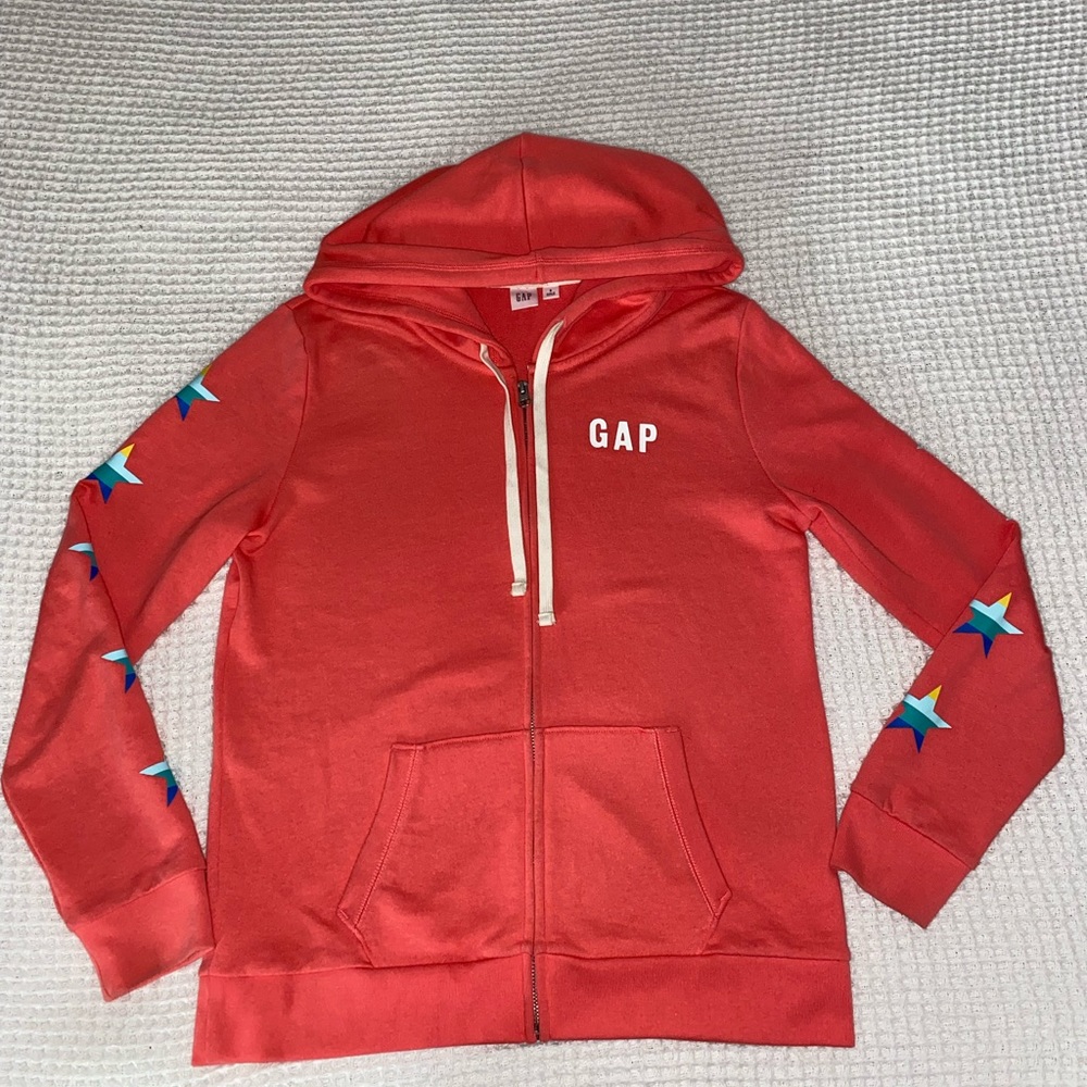 Gap Full Zip Womens Jacket Pink,Blue,Yellow Long Sleeve Size Small 223/6